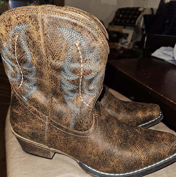 Roper Shay vintage style cowgirl boots size 9.5, soft & flexible - Picture 3 of 13